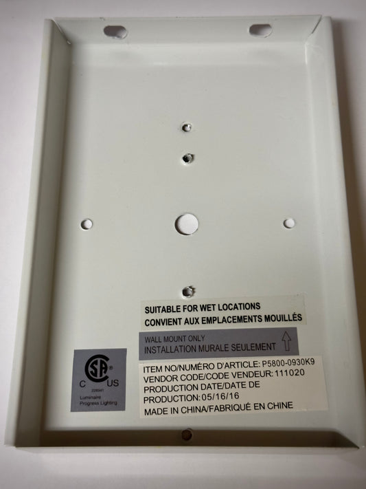 Progress Lighting 93054049 LED Module - White Wall Plate